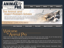 Tablet Screenshot of animalproinc.com